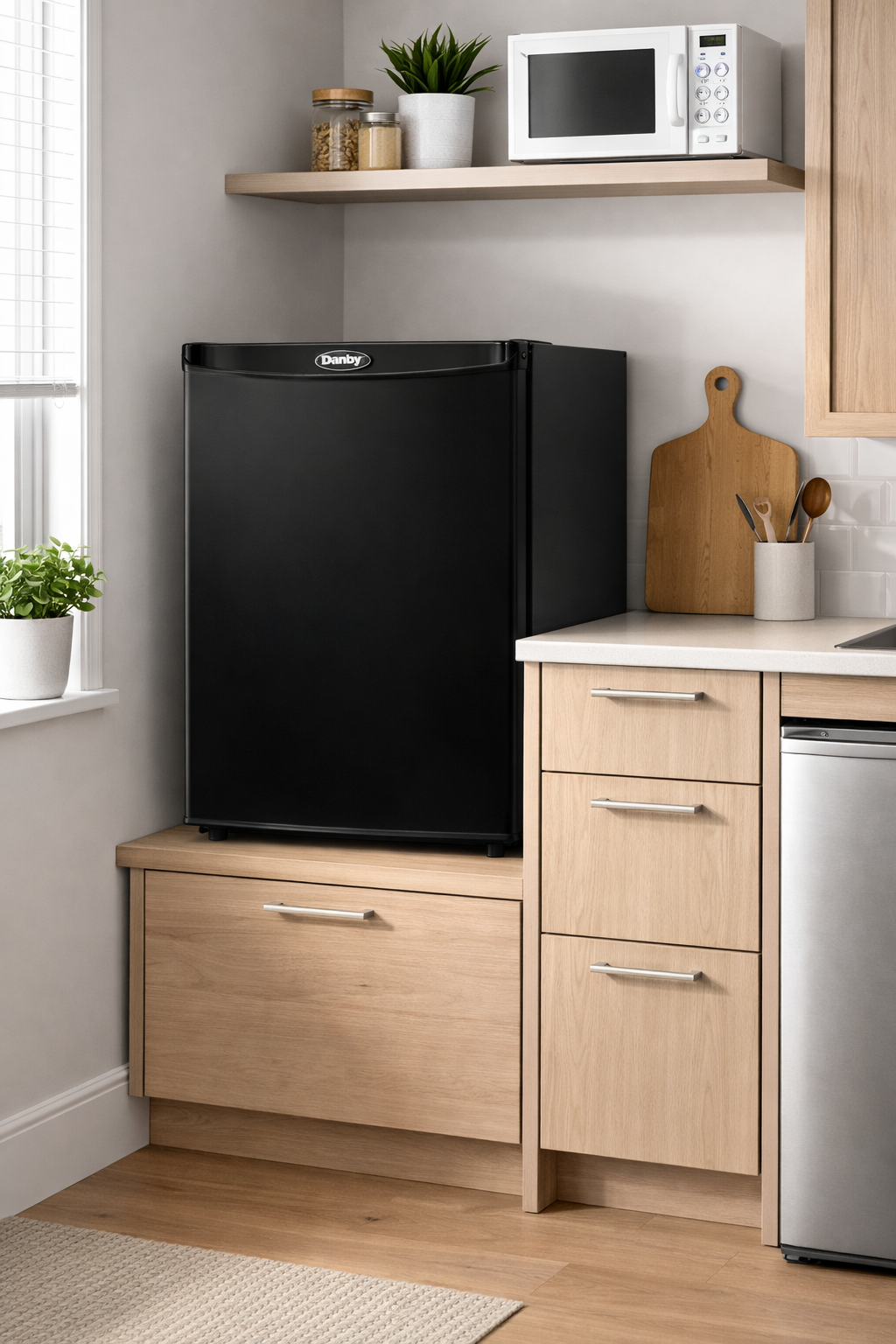 Danby DAR026A1BDD-6 compact refrigerator for apartments in Canada