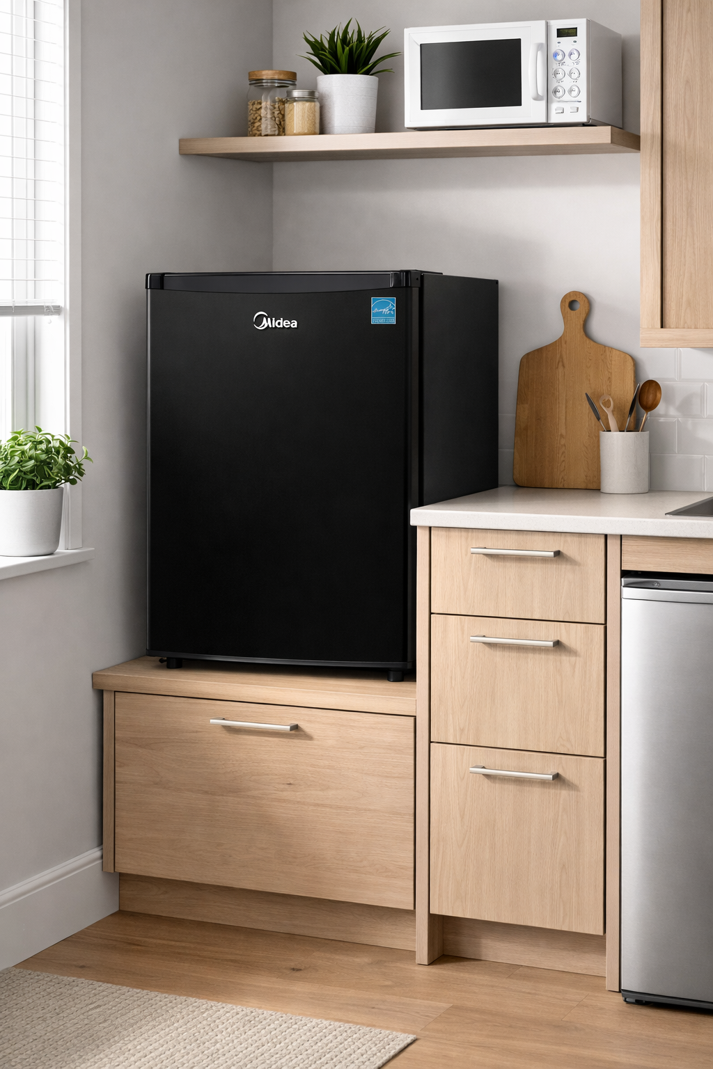 Midea WHS-65LB1 compact refrigerator for apartments in Canada